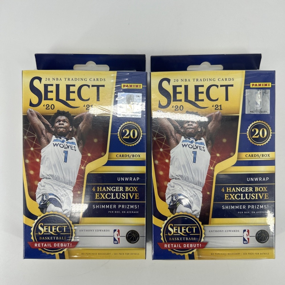 2020-21 Panini Select NBA Basketball Hanger Box New‎ Factory Sealed Lot Of 2